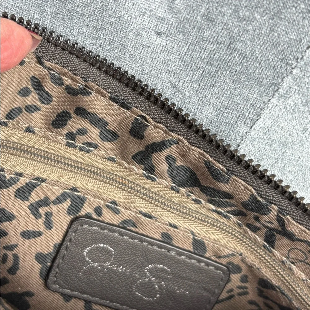 Jessica Simpson Black Crossbody Bag with Supple Faux Leather Adjustable Strap